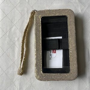 Mundi Smart Case Phone Wallet Gold Sparkles
